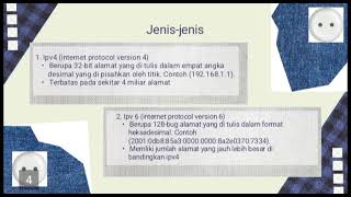 Menjelaskan materi tentang ip address