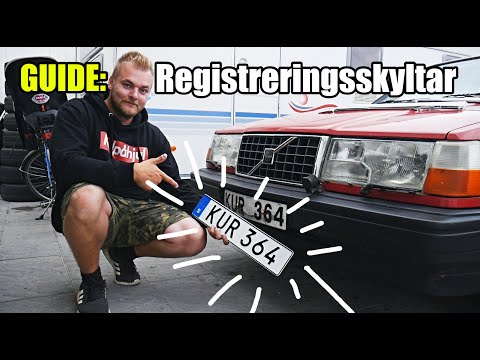 Video: Hur tar man bort det främre registreringsskyltfästet?