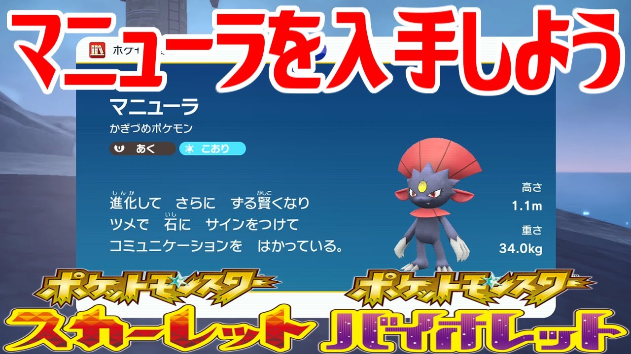 ポケモンSV】マニューラを入手しよう【ポケットモンスター