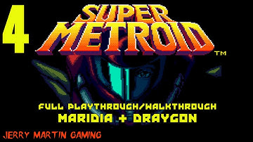 Super Metroid (SNES) Full Playthrough/Walkthrough Part 4: Maridia & Draygon