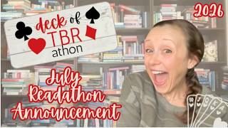 Deck of TBR-athon is BACK! || July 2026 Readathon Announcement!