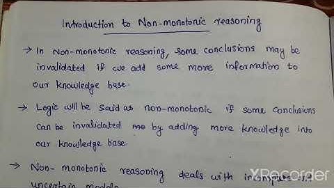 Introduction to non-monotonic reasoning