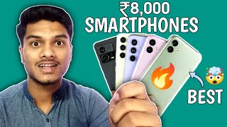 Best Smartphones Under 8000  | Top 5 Best Smartphones under 8000 in August in India in 2023