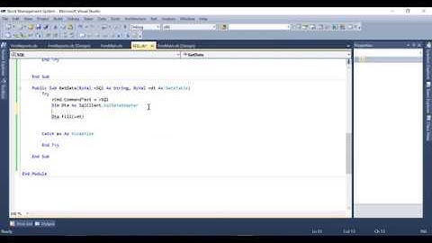 #WriteCode-Part-7.3 Create connection to SQL server fill data to datatable in vb.net