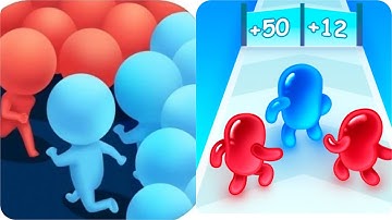 Max LevelsJoin Blob Clash 3D Vs CountMasters 3D  🦠🦠🦠Walkthrough Android IOS Gameplay AA54