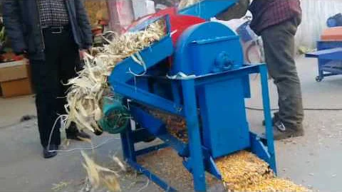 Multi-function corn peeling machine/corn skin peeler and thresher machine