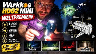 Wurkkos HD02 Mini World Premiere – 1,300 Lumens, 4 Light Modes & USB-C