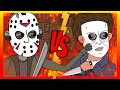 Jason Voorhees vs Michael Myers PART 2 (Horror Parody Animation)