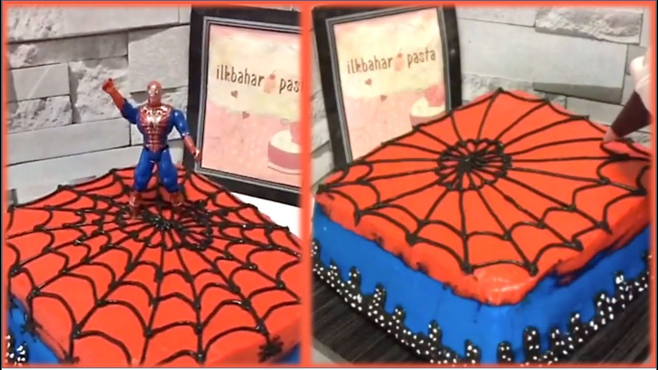 How to Make Spiderman Cake with Baharcream? Baharcream ile Örümcek