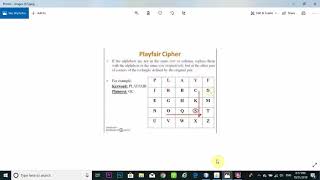 Play fair cipher algorithm in java