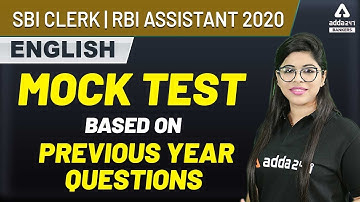 RBI Assistant 2020 | English | Mock Test Based on Previous Year Papers