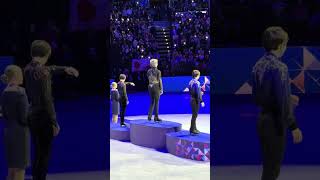 Figure skating worlds 2026 Prague Victory ceremony - Ilia Malinin world champion