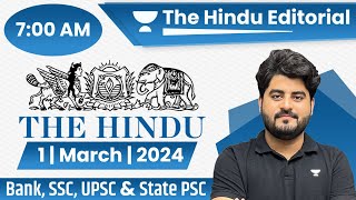 1 Mar 2024 | The Hindu Analysis | The Hindu Editorial | Editorial by Vishal sir | Bank | SSC | UPSC