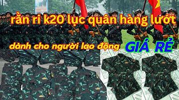 quần áo rằn ri k20 lục quân hàng cũ dành cho người lao động giá rẻ