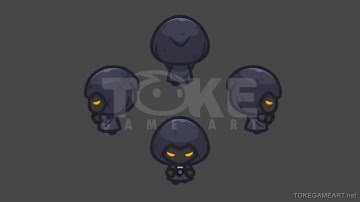 4 Directional Dark Witch - 2D Character Sprite