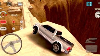 🛻 Dodge RAM Offroad Drive Desert Gameplay.🏜️ Great Physics and Car handling dangerous Roads🛣️level 7 screenshot 1