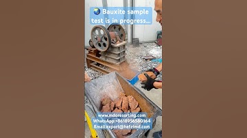 bauxite sample test is in progress #oresorting #bauxiteore #mineralsorting #miningequipment