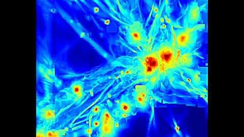Birth of a massive galaxy cluster (gas mass evolution)
