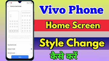 vivo home screen setting, vivo home screen style change