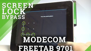 How to Set Up Screen Lock on MODECOM FREETAB 9701 - Add Pattern Lock |HardReset.Inf
