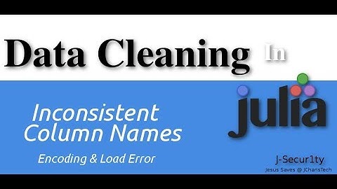 Data Cleaning In Julia (Intro)