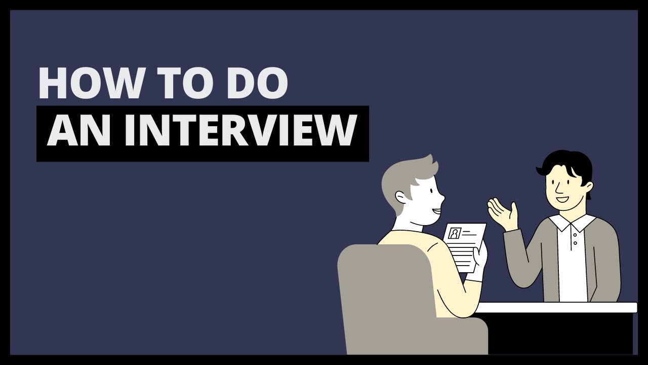 How to conduct an interview - YouTube