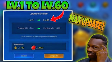 HOW TO UPDATE EMBLEM IN MOBILE LEGENDS FASTER 2022