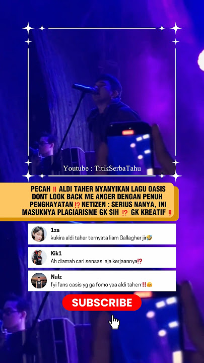 di OLOK OLOK NETIZEN Aldy Taher cover lagu Oasis #cover #musik #ytshorts #shorts