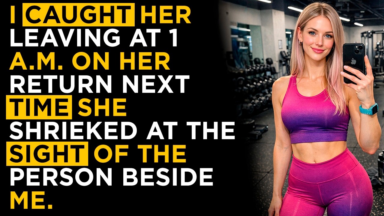 I caught her leaving at 1 a.m. On her return next time she shrieked at the sight of the...