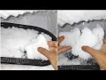 Asmr *HUGE*😳 REFROZEN FREEZER FROST eating in tray for first time😱||ONLY BITES||mostly satisfying😍