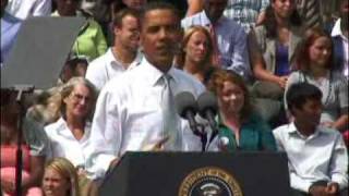 President Barack Obama speaks at Macomb Community College by uzitone 2,172 views 14 years ago 3 minutes, 58 seconds