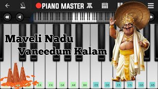 Maveli Nadu Vaneedum Kalam Song Piano Tutorial | Onam Song | Perfect Piano