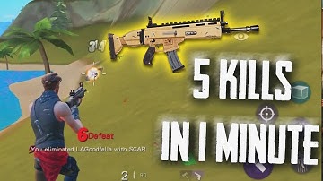GOLDEN SCAR DOMINATION! Fortcraft (Fortnite Mobile Clone) Gameplay (iOS/Android)