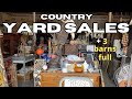 Country YARD SALES | 3 BARNS FULL | thrift with me | Vintage & Antiques -YouTube