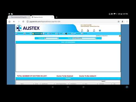 How to reset password and add doctors in GGSFA(Go Green SFA)? - video from Austex