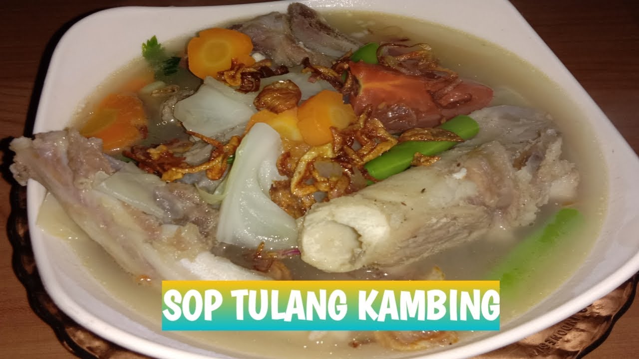 RESEP SOP TULANG KAMBING KUAH BENING DENGAN BUMBU SEDERHANA..‼️