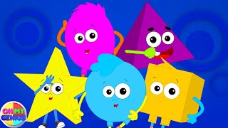 five little shapes numbers songs and learning video for kids