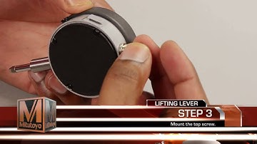 Mitutoyo ID S Solar Digimatic Indicator   Installing the Lifting Lever