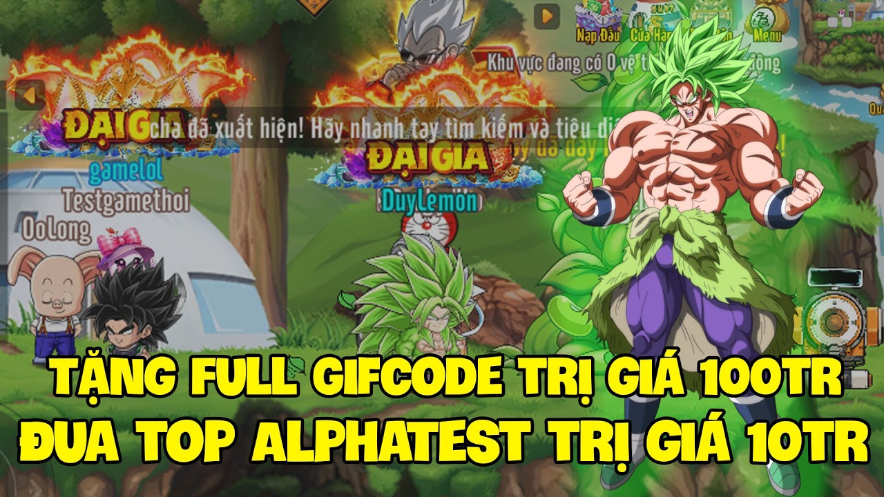 ChiBi Rồng - Trải Nghiệm Đua Top Alpha Test Tổng giải thưởng 10tr VND tặng Gifcode trị giá 100tr !!!