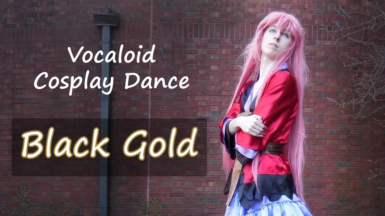 Black Gold Vocaloid Megurine Luka Cosplay Dance YouTube