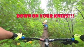 Edmonton MTB Trail - caught giving head