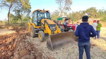 JCB Backhoe Cutting Soil and Loading in Tractor - JCB 3DX Machine Working - Dozer Video jcb gadi