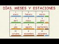 Aprender español: Días, meses y estaciones del año (nivel básico)