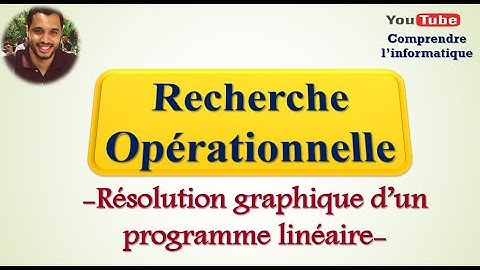 Recherche opérationnelle :  Résolution graphique d