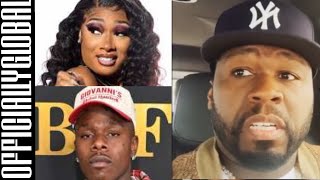 50 cent reaction to Dababy claiming he and Megan thee stallion slept together👀🚨 50 cent reactions