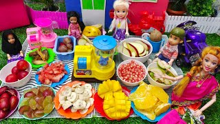 All fruit mixed juice making in Barbie doll/Barbie show tamil