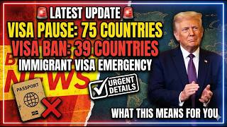 US Visa Ban Update | 39 Countries Restricted | 75 Countries Facing Visa Freeze
