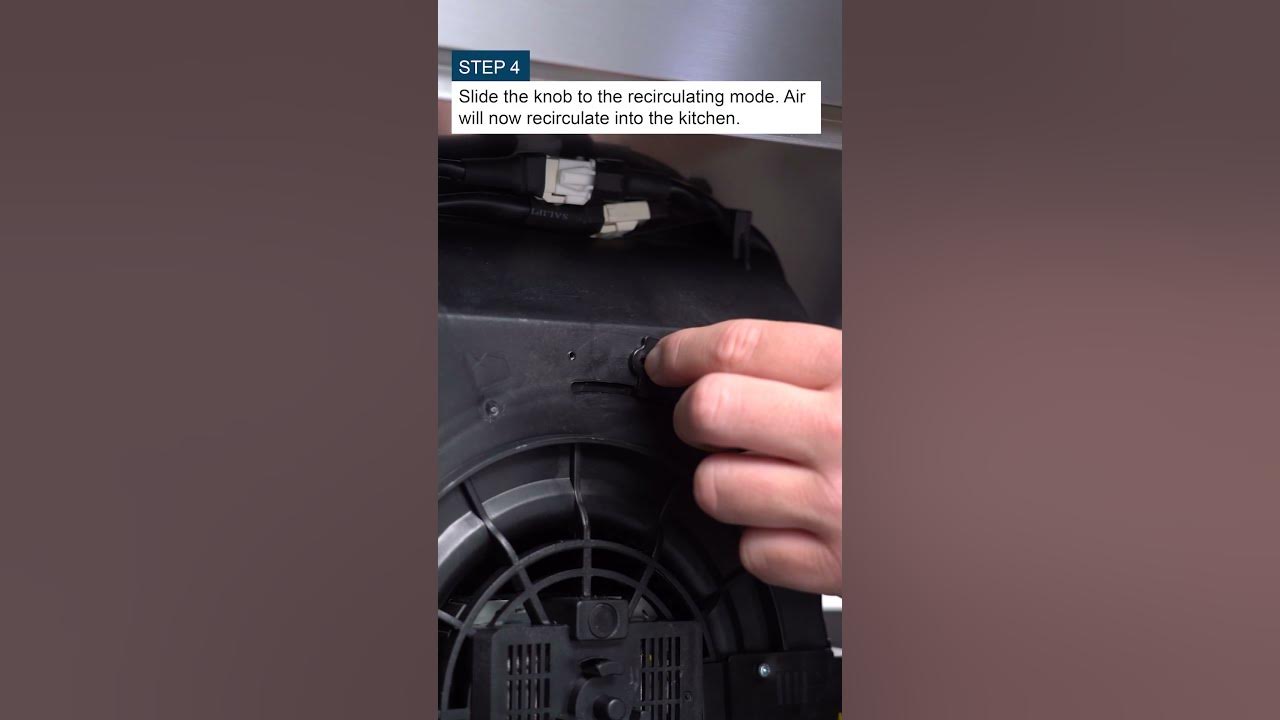 Converting a Cosmo COS5MU30 range hood to ductless rangehood 