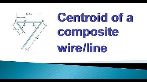 11.2 How to find centroid of a wire/line (solved example)