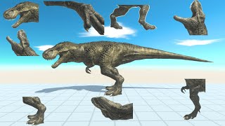 Dinosaur Body Part Puzzle Dance -Animal Revolt Battle Simulator screenshot 4